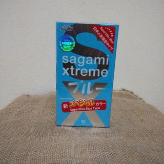 [Giá Sỉ Cực Sốc] Bao Cao Su Sagami Xtreme Super Thin Blue, Bcs Siêu Mỏng 0.01mm, Nhiều Gel Bôi Trơn (Hộp 10C)