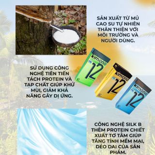 [Giá Sỉ Ưu Đãi] Bao Cao Su Kimono Xanh Lá, Bcs Siêu Mỏng, Gân Gai, Nhiều Gel Bôi Trơn, Bcs Kéo Dài Thời Gian (Hộp 12C)