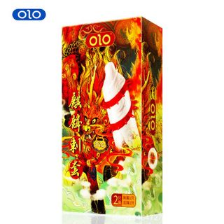 [Giá Sỉ Tận Gốc] Bao Cao Su Gai Xoáy Olo Hỏa Kỳ Lân, Có Bi Silicon Đi Kèm, Nhiều Gel Bôi Trơn, Độ Mỏng 0.03mm
