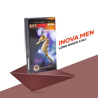 Bao Cao Su Inova Men Gân Gai, Bcs Siêu Mỏng Trơn, Bcs Kéo Dài Thời Gian, Chống Xuất Tinh Sớm Độ Rộng 52mm Vừa Vặn (Hộp 10C)