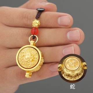 Chậu tụ bảo phong thuỷ 12 con giáp  xoay,Móc khoá phong thuỷ may mắn ( Hàng Giá tận Xưởng