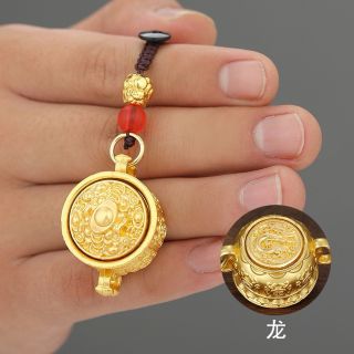 Chậu tụ bảo phong thuỷ 12 con giáp  xoay,Móc khoá phong thuỷ may mắn ( Hàng Giá tận Xưởng