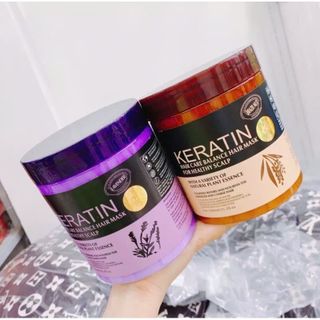 DẦU HẤP Ủ TÓC KERATIN HÀN QUỐC MÀU NÂU/ TÍM - 1000ML