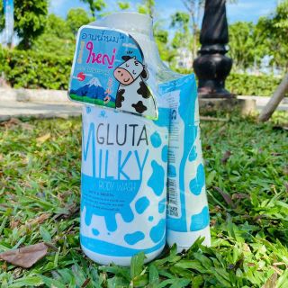 SỮA TẮM CON BÒ GLUTA MILKY THÁI LAN 800ML - TẶNG KÈM SỮA RỬA MẶT COMBO TRẮNG SÁNG MỊN MÀNG DA