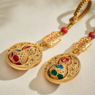 Móc khoá Hồ Lô Vàng xoay phong thuỷ Tinh tế, mang lại nhiều may mắn ( Hsngf Giá Tận Xưởng )