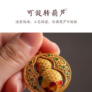 Móc khoá Hồ Lô Vàng xoay phong thuỷ Tinh tế, mang lại nhiều may mắn ( Hsngf Giá Tận Xưởng )