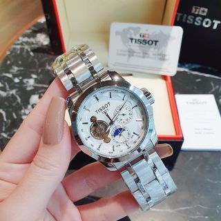 ĐỒNG HỒ NAM TRUNG CẤP HOT TREND TISỌT DÂY THÉP MÁY CƠ LỘ ĐÁY MÁY
