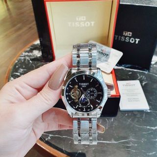 ĐỒNG HỒ NAM TRUNG CẤP HOT TREND TISỌT DÂY THÉP MÁY CƠ LỘ ĐÁY MÁY
