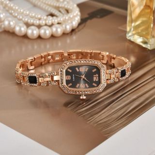 Đồng hồ nữ Đính đá mặt vuông phong cách Hàn Quốc Snag trọng, nữ tính ( Hàng Giá Tận Xưởng )