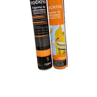 (Tặng Vòi Xịt) Keo bọt nở siêu dính 750ml ROCKIYA - Chống Thấm, chống dột cách ấm cách nhiệt  ( Hàng chính hãng) tấm  dính