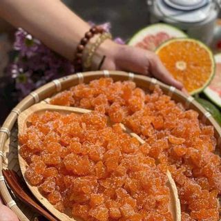 MỨT VỎ BƯỞI CAM SẤY - MÓN QUÀ SỨC KHỎE Ý NGHĨA 500G - WINNIE HOUSE