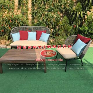 Sofa cao cấp dây dù sofa nhựa giả Mây ngoài trời giá xưởng sản xuất