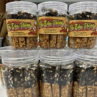 KẸO THÈO LÈO ĐẬU PHỘNG MÈ ĐEN - "GÓI TRỌN" HƯƠNG VỊ TUỔI THƠ 500G - WINNIE HOUSE
