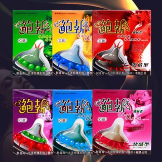Bao Cao Su Gai Runbo Giá Sỉ (Hộp 1c). Bcs Gân Gai Lớn, Râu Rồng Với 6 Sắc Thái, Nhiều Gel Bôi Trơn, Size 52mm