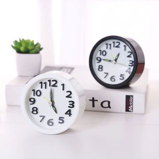 ĐỒNG HỒ BÁO THỨC HÌNH TRÒN ĐEN, TRẮNG