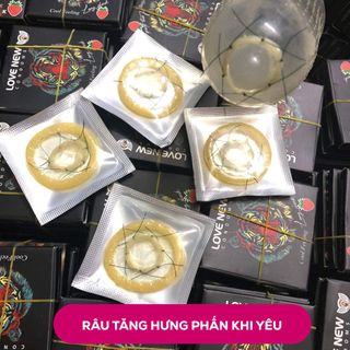 Bao Cao Su Gai Râu Love New Thế Hệ Mới, Bao Cao Su Gai Giá Sỉ, Bcs Kéo Dài Thời Gian, Hương Dâu Khoái Cảm, Dòng Condom Mới Nhất