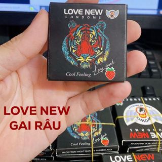 Bao Cao Su Gai Râu Love New Thế Hệ Mới, Bao Cao Su Gai Giá Sỉ, Bcs Kéo Dài Thời Gian, Hương Dâu Khoái Cảm, Dòng Condom Mới Nhất