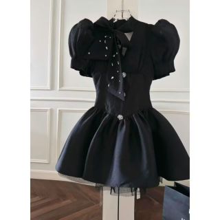 ĐẦM XÒE TAY BỒNG THẮT NƠ DÂY ĐÍNH ĐÁ CỰC XINH CHO BẠN GÁI