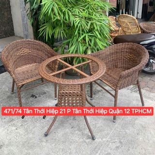 Ghế mây nhựa dây tròn ghế thúng bành Nhựa Giả Mây sợi tròn
