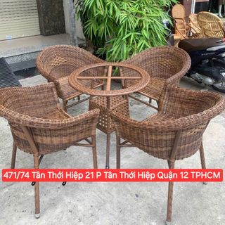 Ghế mây nhựa dây tròn ghế thúng bành Nhựa Giả Mây sợi tròn