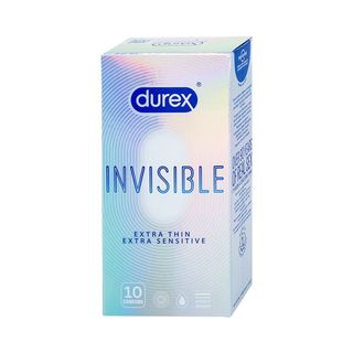 Bao Cao Su Durex InViSiBLE (Hộp 10c). Bcs Siêu Mỏng Cho Cảm Giác Chân Thật, Ôm Sát Kéo Dài Thời Gian