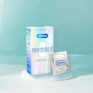 Bao Cao Su Durex InViSiBLE (Hộp 10c). Bcs Siêu Mỏng Cho Cảm Giác Chân Thật, Ôm Sát Kéo Dài Thời Gian