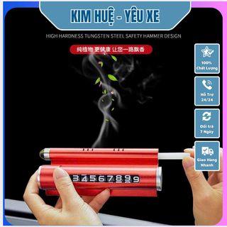 Biển Số Điện Thoại Ô Tô Kèm Phá Kính, Để Taplo Xe Hơi, Có Thế Phá Kính, Kèm Sáp Thơm - Hàng cao cấp