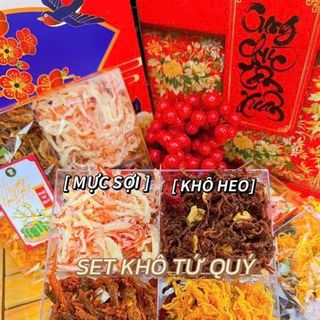 Set Khô Tứ Quý (Thùng 50 Hộp x 500gram)