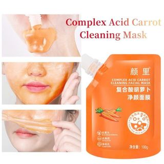 Mặt Nạ Cà Rốt YANLI Làm Sạch Mụn Đầu Đen Kiềm Dầu Thu Nhỏ Lỗ Chân Lông -100g