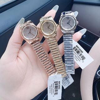 ĐỒNG HỒ NỮ CAO CẤP MỚI NHẤT M KORS MẶT FULL ĐÁ SIZE MINI
