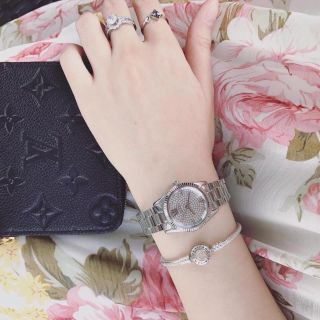 ĐỒNG HỒ NỮ CAO CẤP MỚI NHẤT M KORS MẶT FULL ĐÁ SIZE MINI