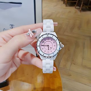ĐỒNG HỒ NỮ CAO CẤP MỚI NHẤT CHAZEL ĐÁ CERAMIC MẶT HỒNG SỐ HỘT