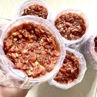 Mắm tép chua Bình Định, mắm ruốc tươi có gia vị vừa vặn, cay, Món ngon nhà làm- 500GR