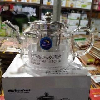 BÌNH TRÀ THỦY TINH CHỊU NHIỆT 600ML LÕI INOX 304