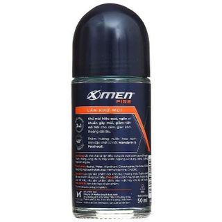 Lăn khử mùi X-Men Fire Active thơm mạnh mẽ -50ml