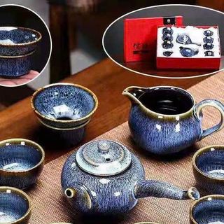 BỘ BÌNH TRÀ GỐM SỨ TRÁNG MEN CAO CẤP