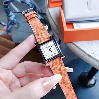ĐỒNG HỒ NỮ CAO CẤP MỚI NHẤT HEMES DÂY DA MẶT SỐ NIỀNG BẠC TRƠN