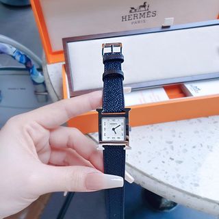 ĐỒNG HỒ NỮ CAO CẤP MỚI NHẤT HEMES DÂY DA MẶT SỐ NIỀNG BẠC TRƠN