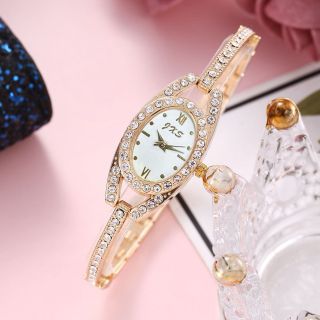 Đồng hồ nữ Kiềng đính đá phối day bàng xích nhỏ sang trọng ( Hnagf Giá Tận Xưởng )