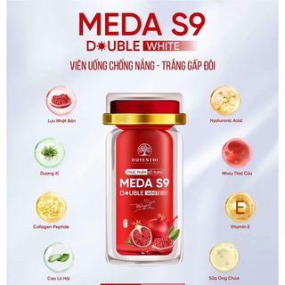 Meda s9 Viên uống chống nắng da trắng gấp đôi - lọ 30 viên