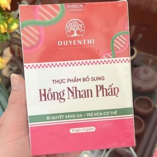 Hồng Nhan Phấn - thực phẩm bổ sung sáng da trẻ hoa cơ thể (10 GÓI)