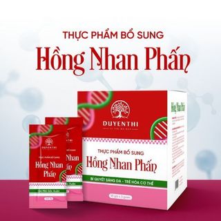 Hồng Nhan Phấn - thực phẩm bổ sung sáng da trẻ hoa cơ thể (10 GÓI)