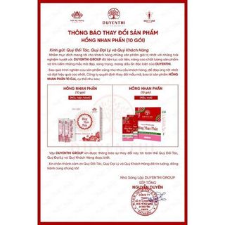 Hồng Nhan Phấn - thực phẩm bổ sung sáng da trẻ hoa cơ thể (10 GÓI)