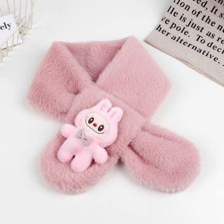 Khăn quàng cổ cho bé, khăn choàng cổ gắn họa tiết labubu