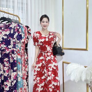 Đầm hoa bán Tết sale