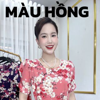 Đầm hoa bán Tết sale