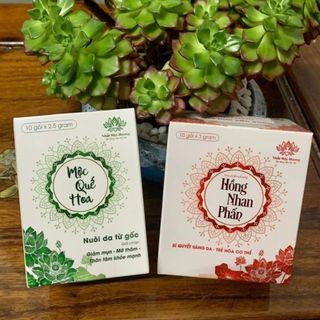 Mộc Quế Hoa Thanh Nhiệt Giảm Mụn Mờ Thâm Nhất Mộc Hương Hộp 10 Gói X 2.5g
