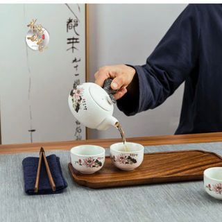 BỘ BÌNH TRÀ ĐỊNH CHÂU HOA SEN CAO CẤP