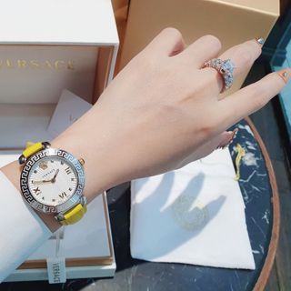ĐỒNG HỒ NỮ CAO CẤP VERSA DÂY DA MẶT TRÒN HOA VĂN MỚI