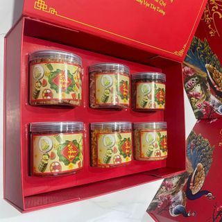 Set quà tết lục vị khô hộp (1KG) QT001